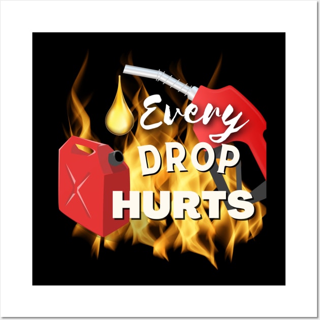 Every Drop Hurts Wall Art by AlGenius